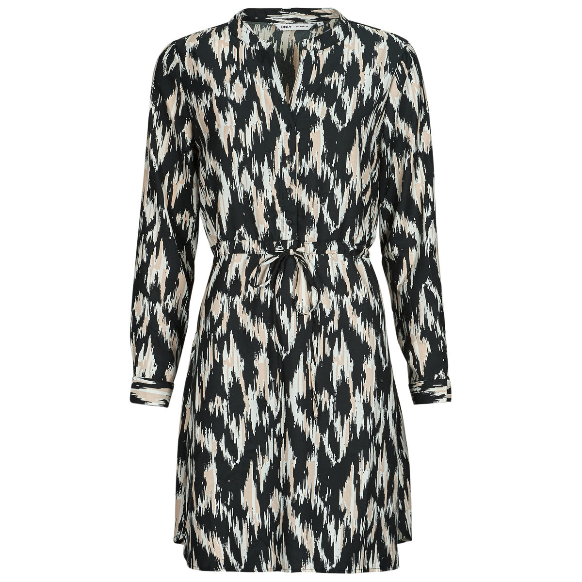 Camicetta Donna Only  ONLCORY L/S V-NECK TUNIC WVN NOOS  Nero