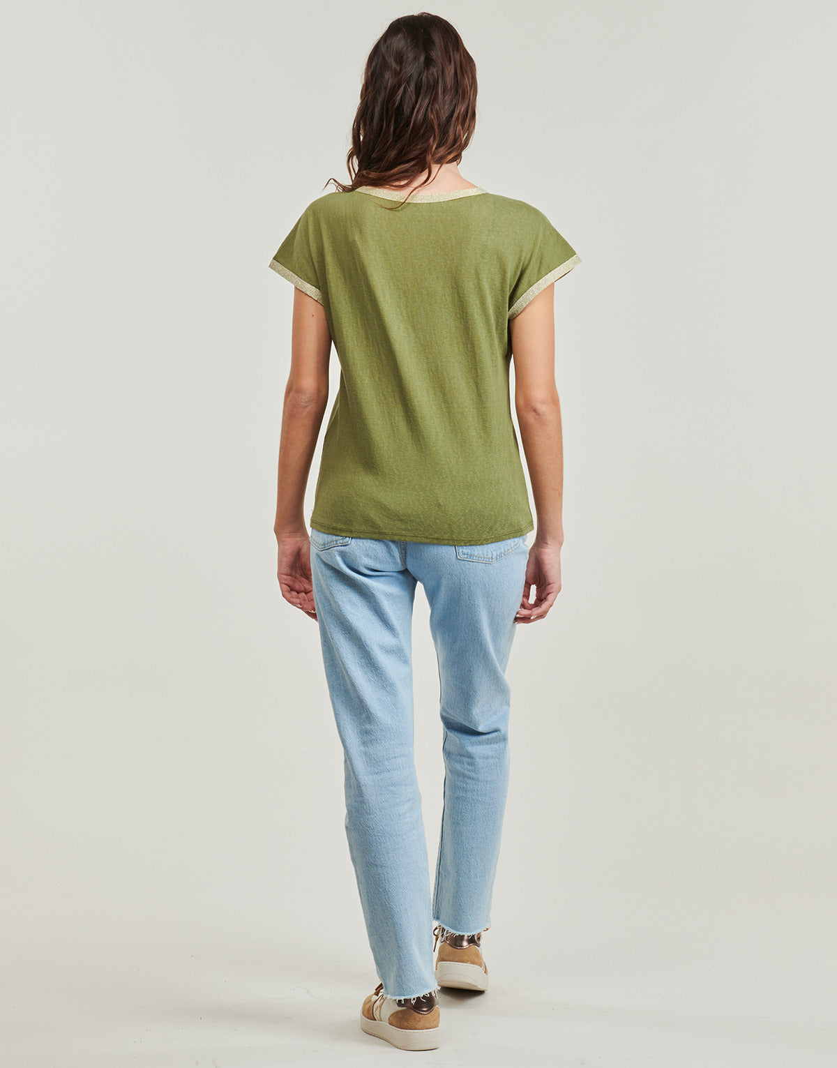 T-shirt Donna Only ONLPEGGY Kaki