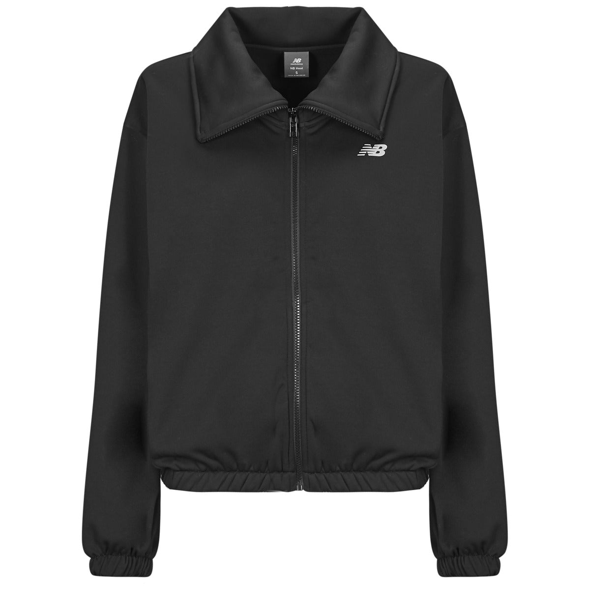 Felpa Donna New Balance FLEECE FULL ZIP Nero
