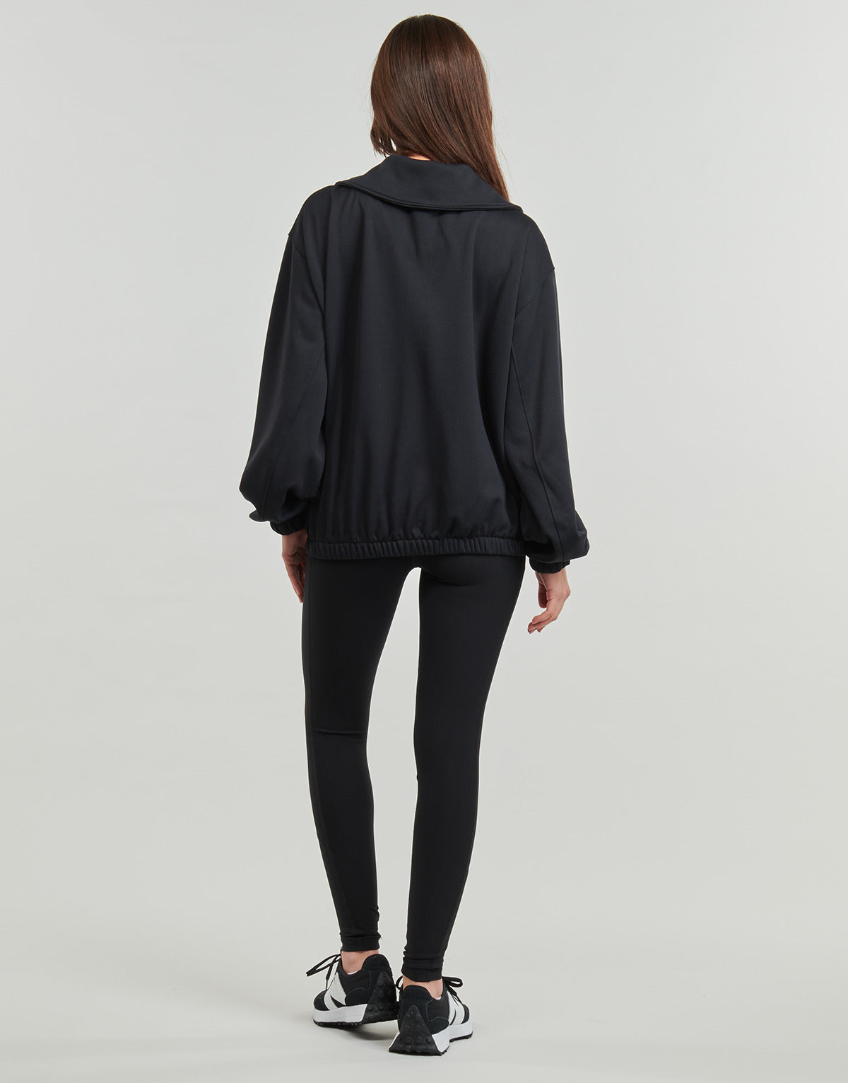 Felpa Donna New Balance FLEECE FULL ZIP Nero