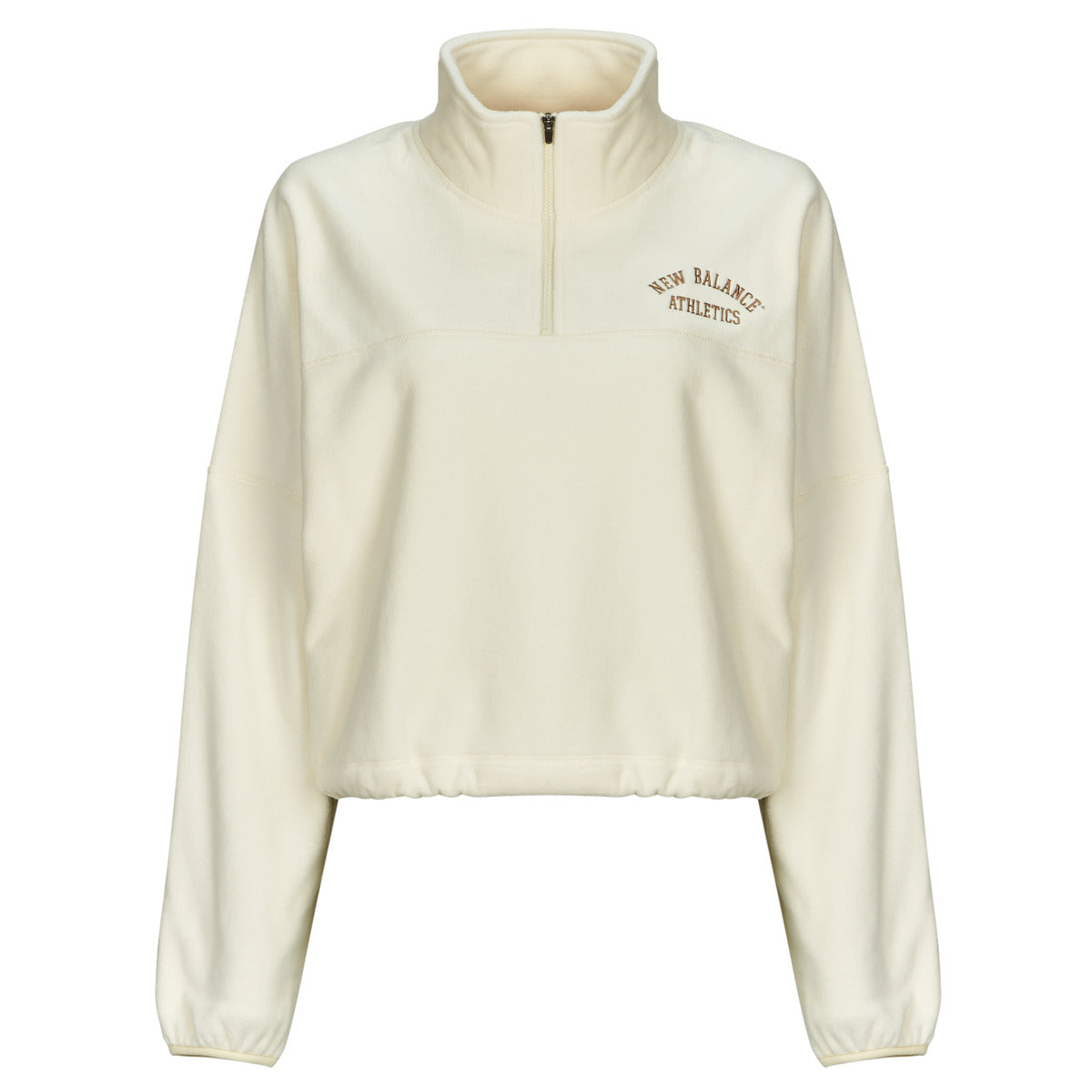 Felpa Donna New Balance  WARMING HALF ZIP  Beige