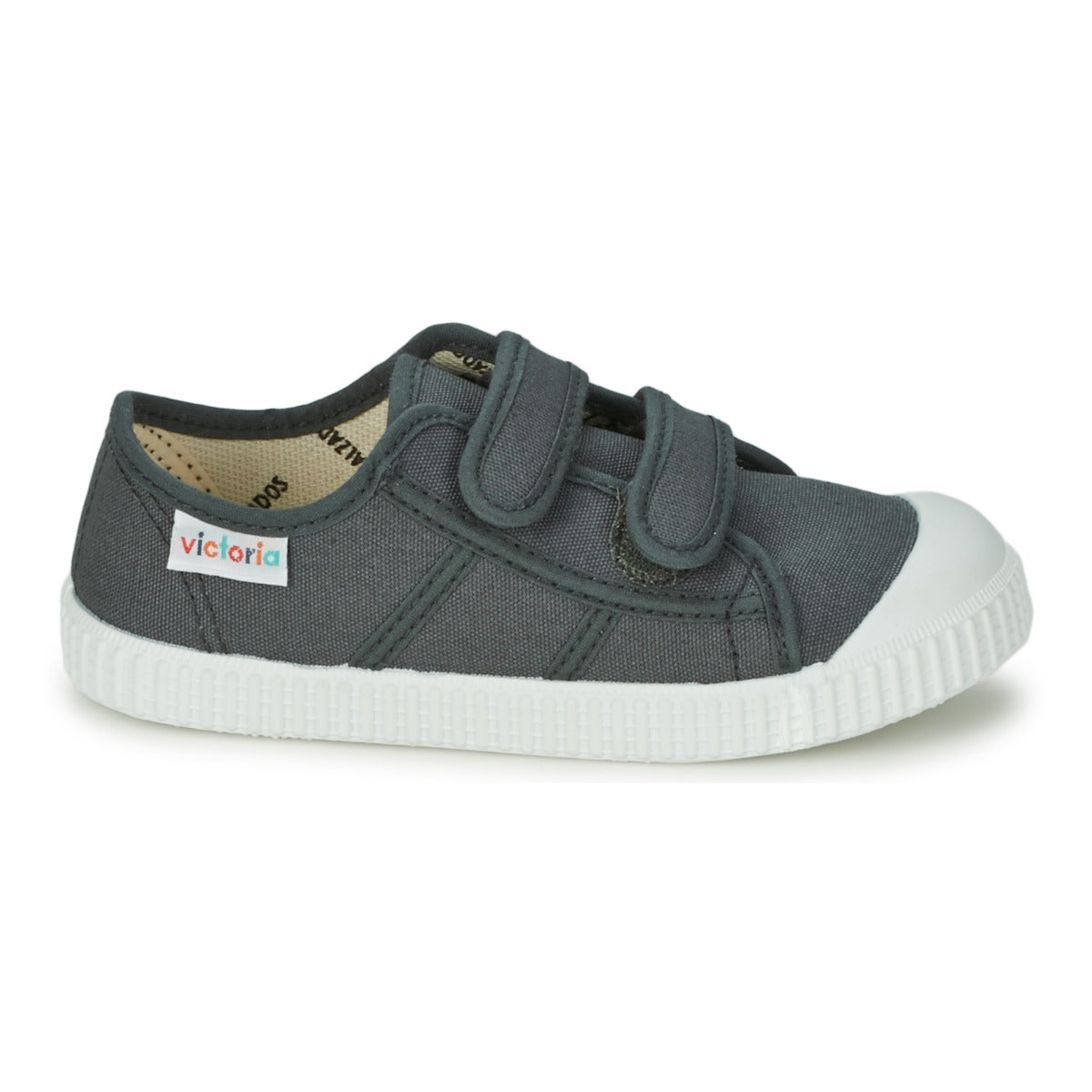 Scarpe bambini ragazza Victoria BLUCHER LONA DOS VELCROS Grigio