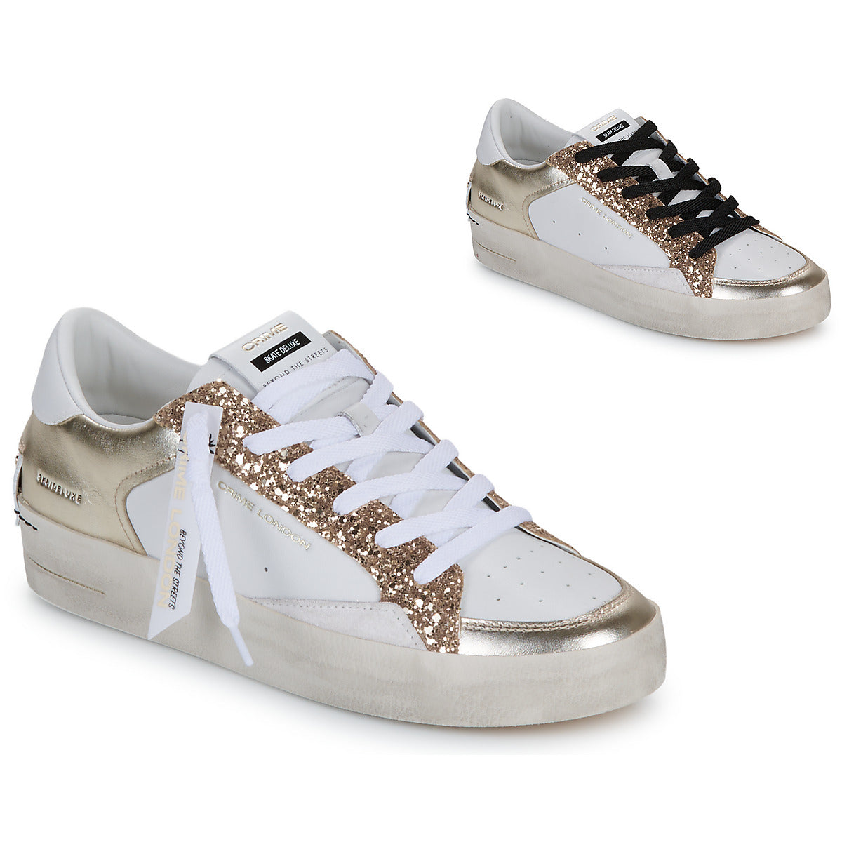 Sneakers basse Donna Crime London  SK8 DELUXE  Bianco