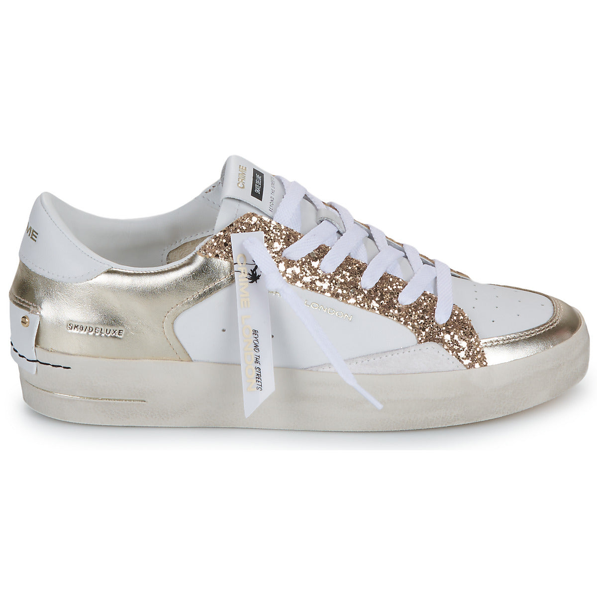 Sneakers basse Donna Crime London SK8 DELUXE Bianco