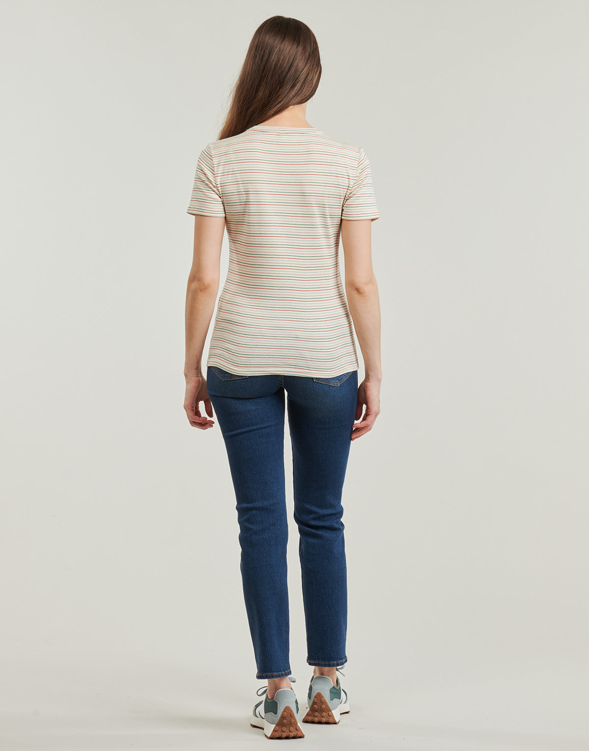 T-shirt Donna Petit Bateau  MC COL ROND  Beige
