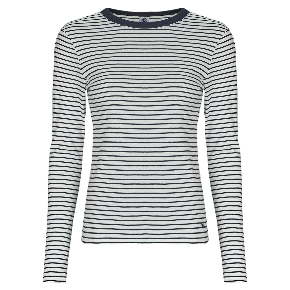 T-shirts a maniche lunghe Donna Petit Bateau  ML COL ROND  Marine