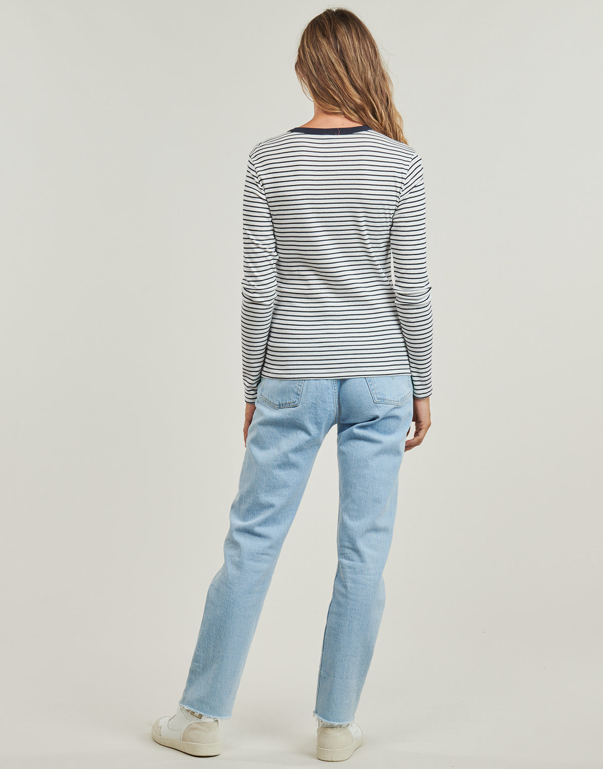 T-shirts a maniche lunghe Donna Petit Bateau  ML COL ROND  Marine