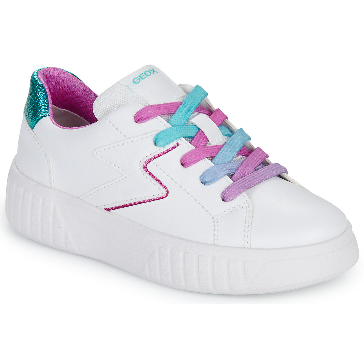 Scarpe bambini ragazza Geox  J MIKIROSHI GIRL  Bianco