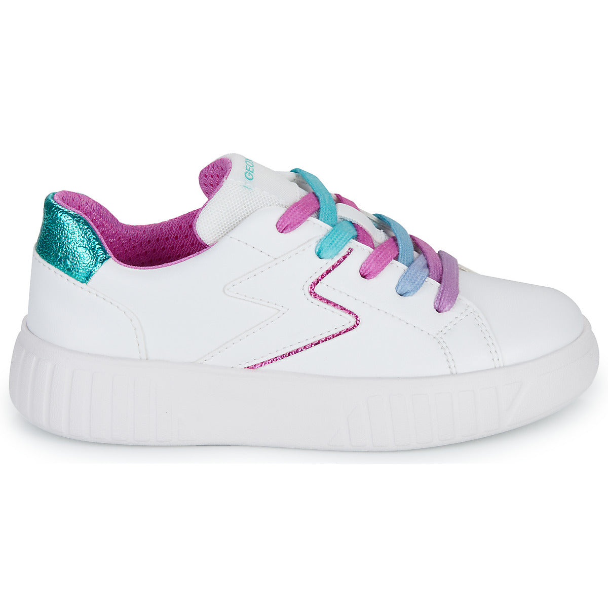 Scarpe bambini ragazza Geox  J MIKIROSHI GIRL  Bianco