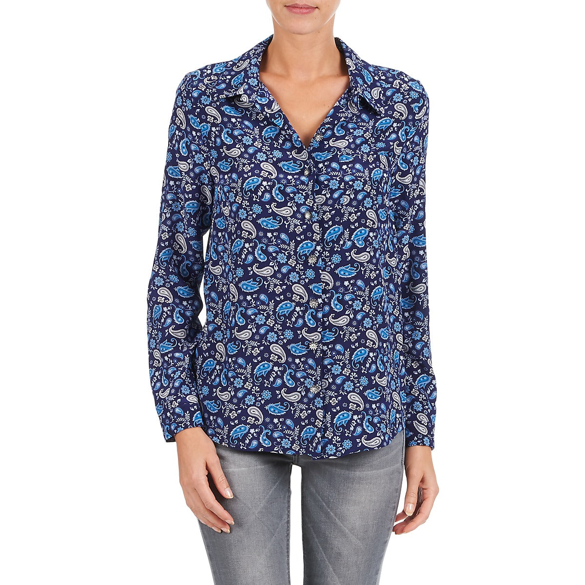Camicia Donna Manoush BANDANA SILK Blu