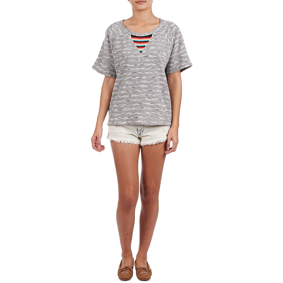 Felpa Donna Manoush ETNIC SWEAT Grigio