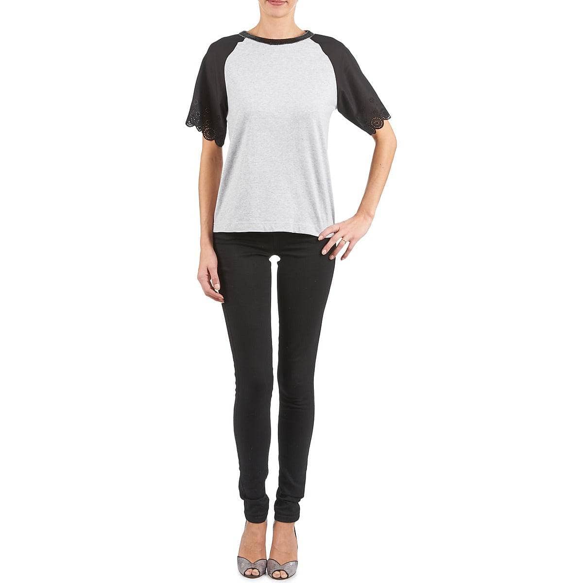 T-shirt Donna Manoush FANCY Grigio