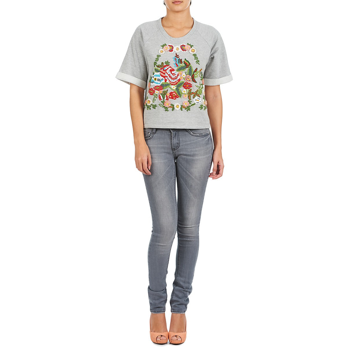 Felpa Donna Manoush GIPSY Grigio