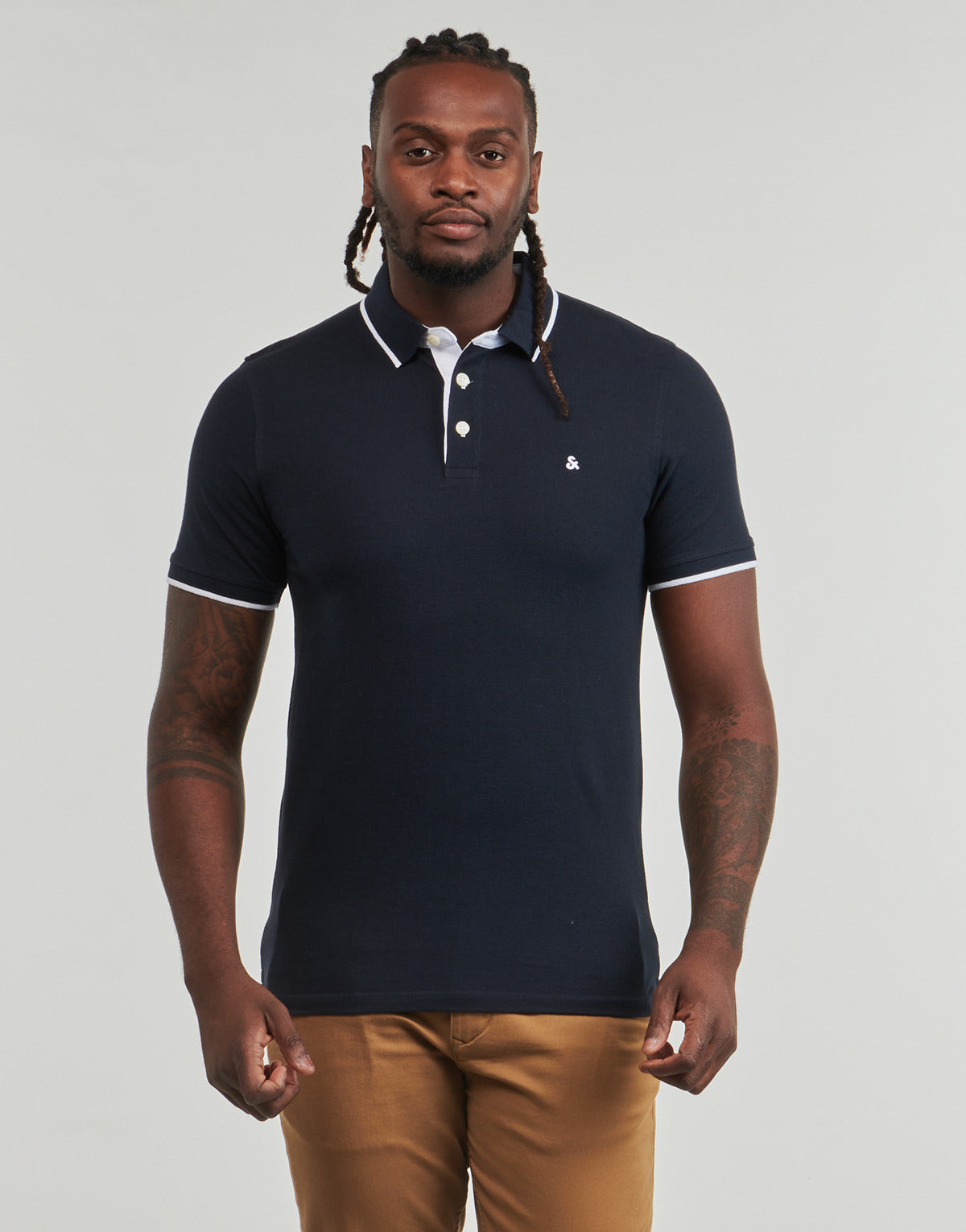 Polo Uomo Jack & Jones  JJEPAULOS  Blu