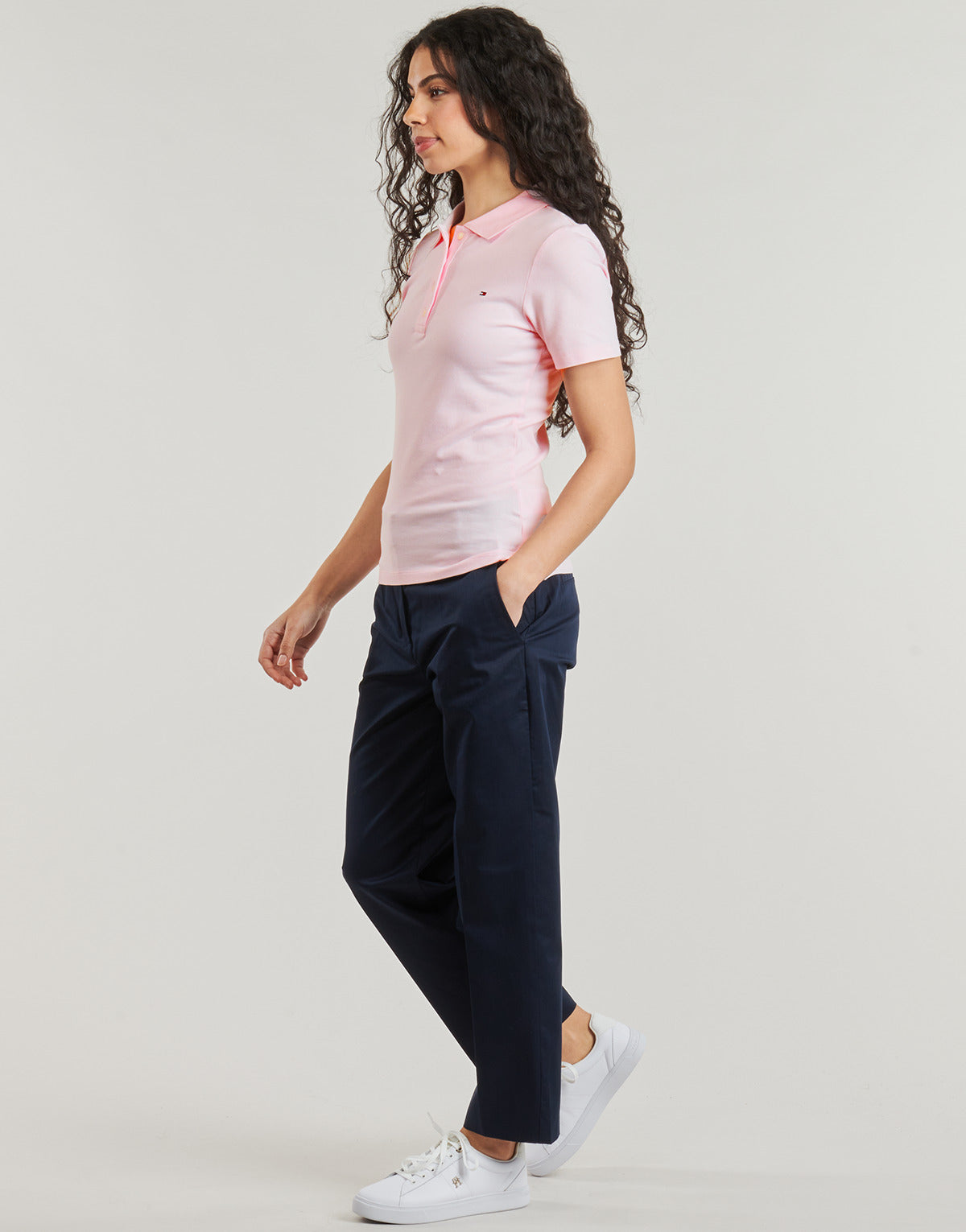 Polo Donna Tommy Hilfiger  1985 SLIM PIQUE POLO SS  Rosa