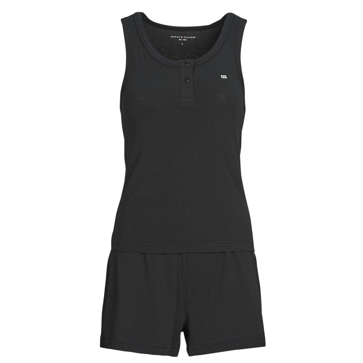 Pigiami / Camicia da notte Donna Tommy Hilfiger  MODAL TANK SHORT SET  Nero