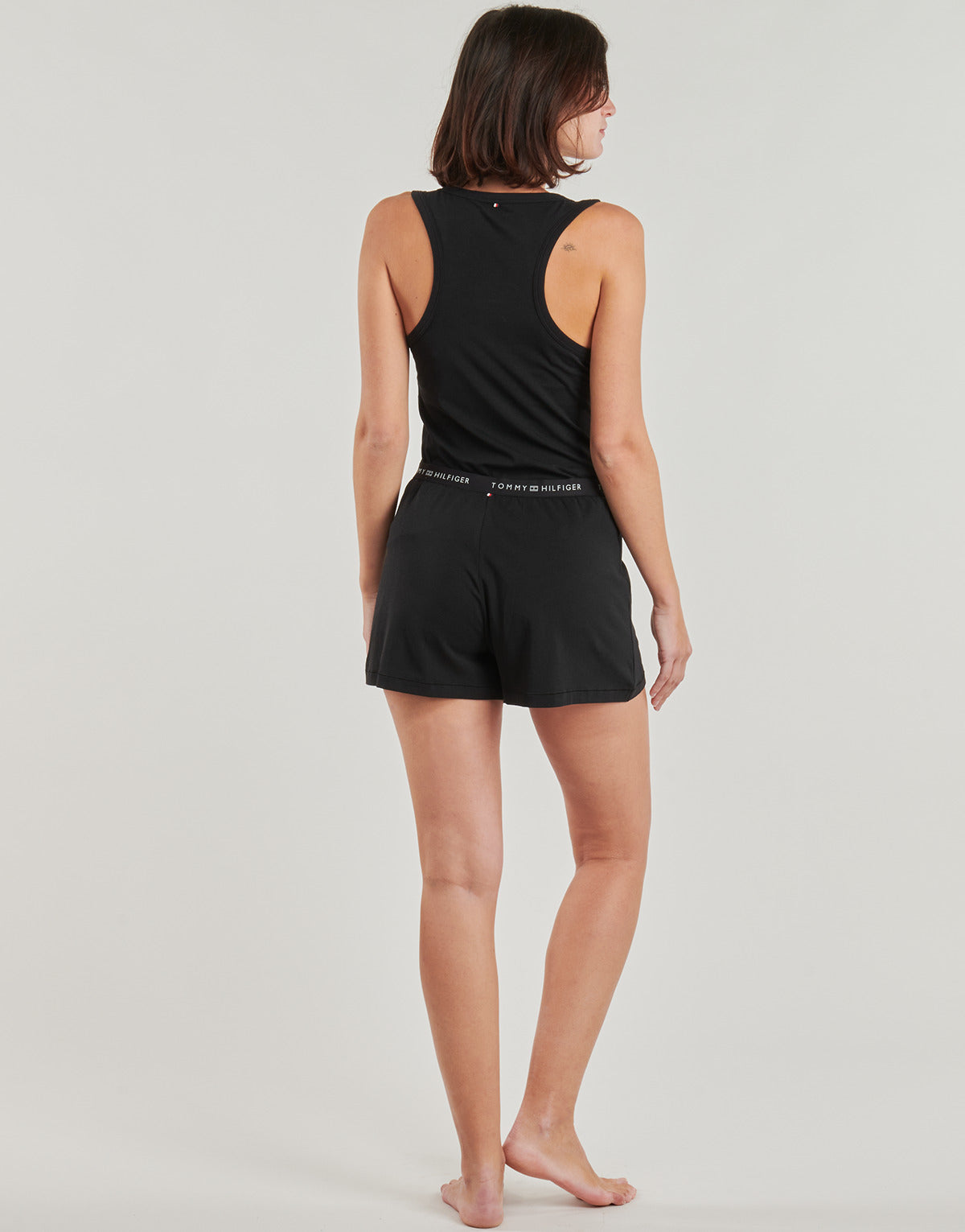 Pigiami / Camicia da notte Donna Tommy Hilfiger MODAL TANK SHORT SET Nero