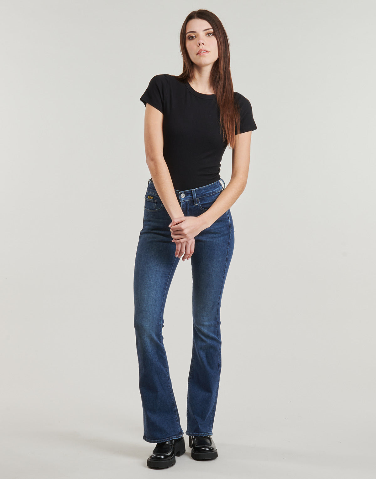 Jeans Flare Donna G-Star Raw  3301 FLARE  Blu