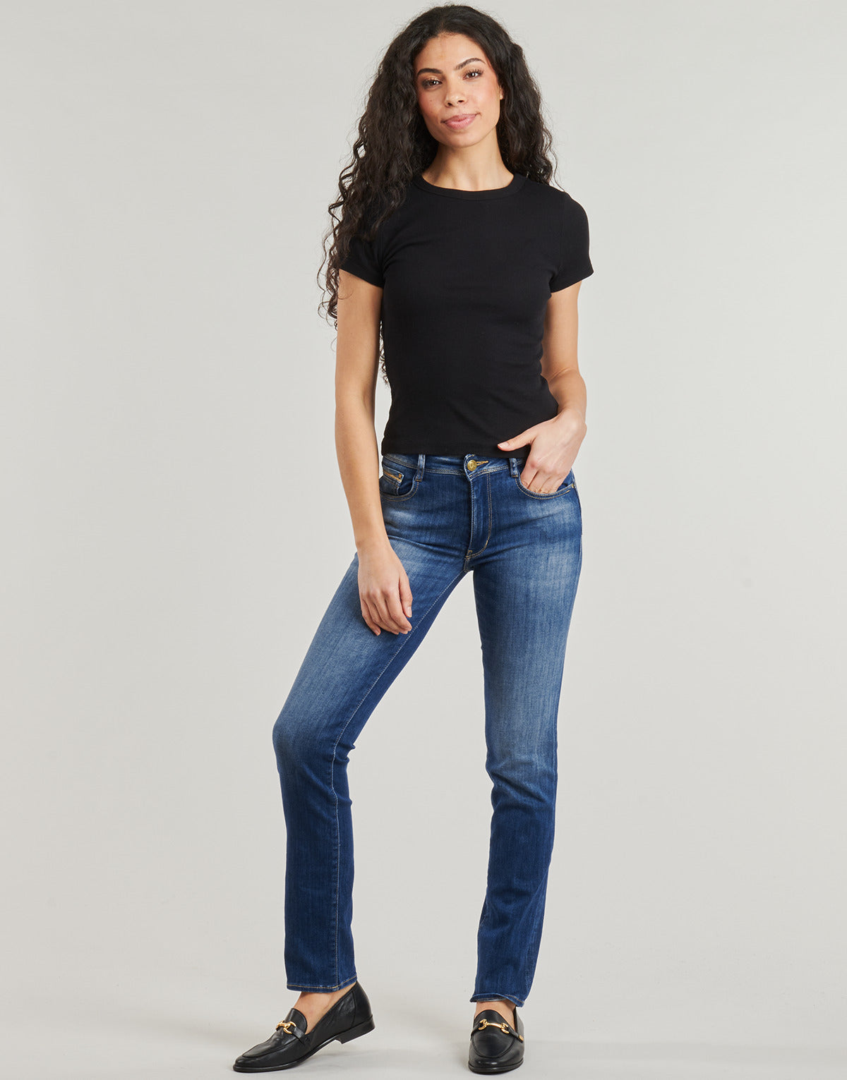 Jeans Donna Le Temps des Cerises PULPHIRE Blu