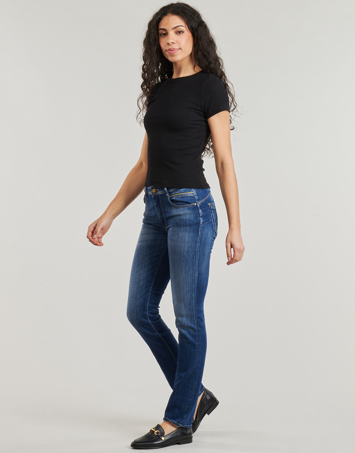 Jeans Donna Le Temps des Cerises  PULPHIRE  Blu