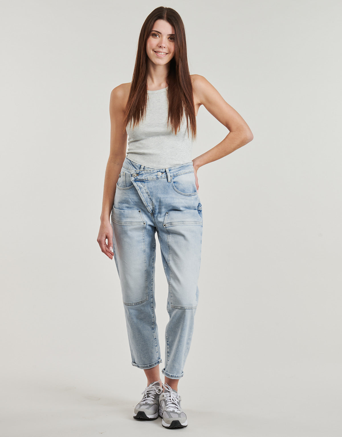 Jeans boyfriend Donna Le Temps des Cerises  COSY  Blu