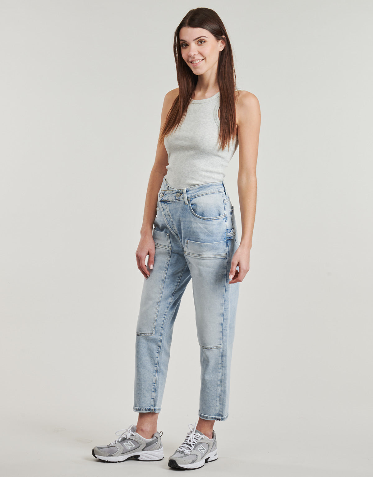 Jeans boyfriend Donna Le Temps des Cerises  COSY  Blu