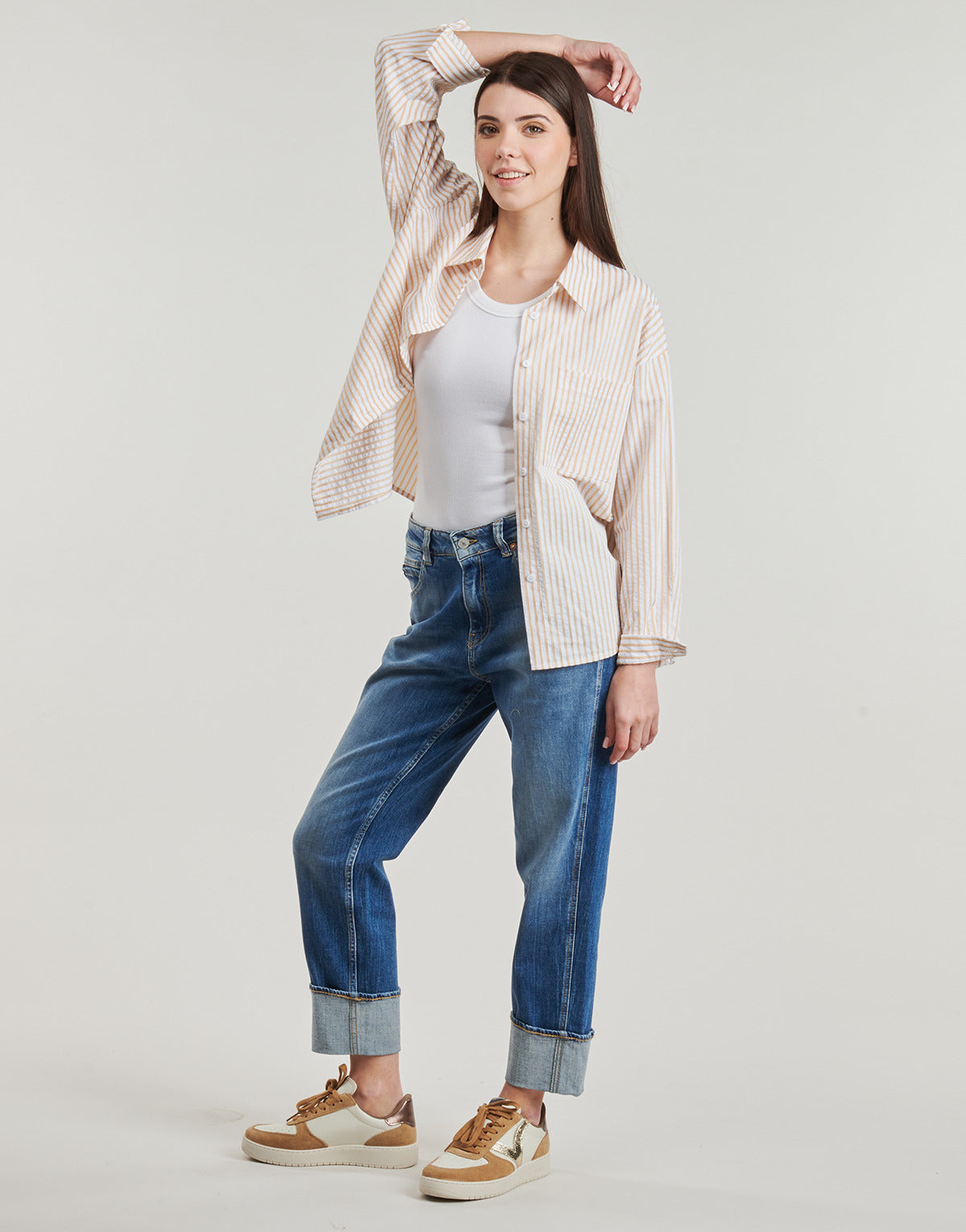 Jeans boyfriend Donna Le Temps des Cerises 400/28 Blu