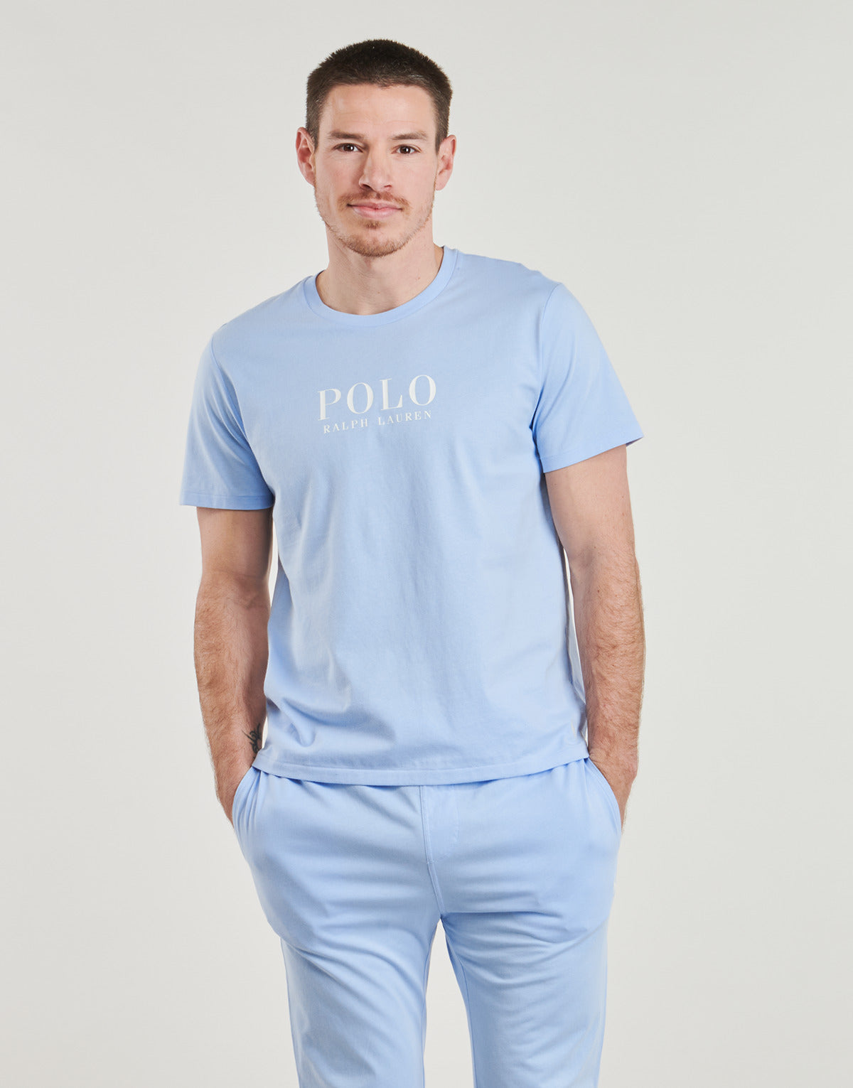 T-shirt Uomo Polo Ralph Lauren  S/S CREW SLEEP TOP  Blu