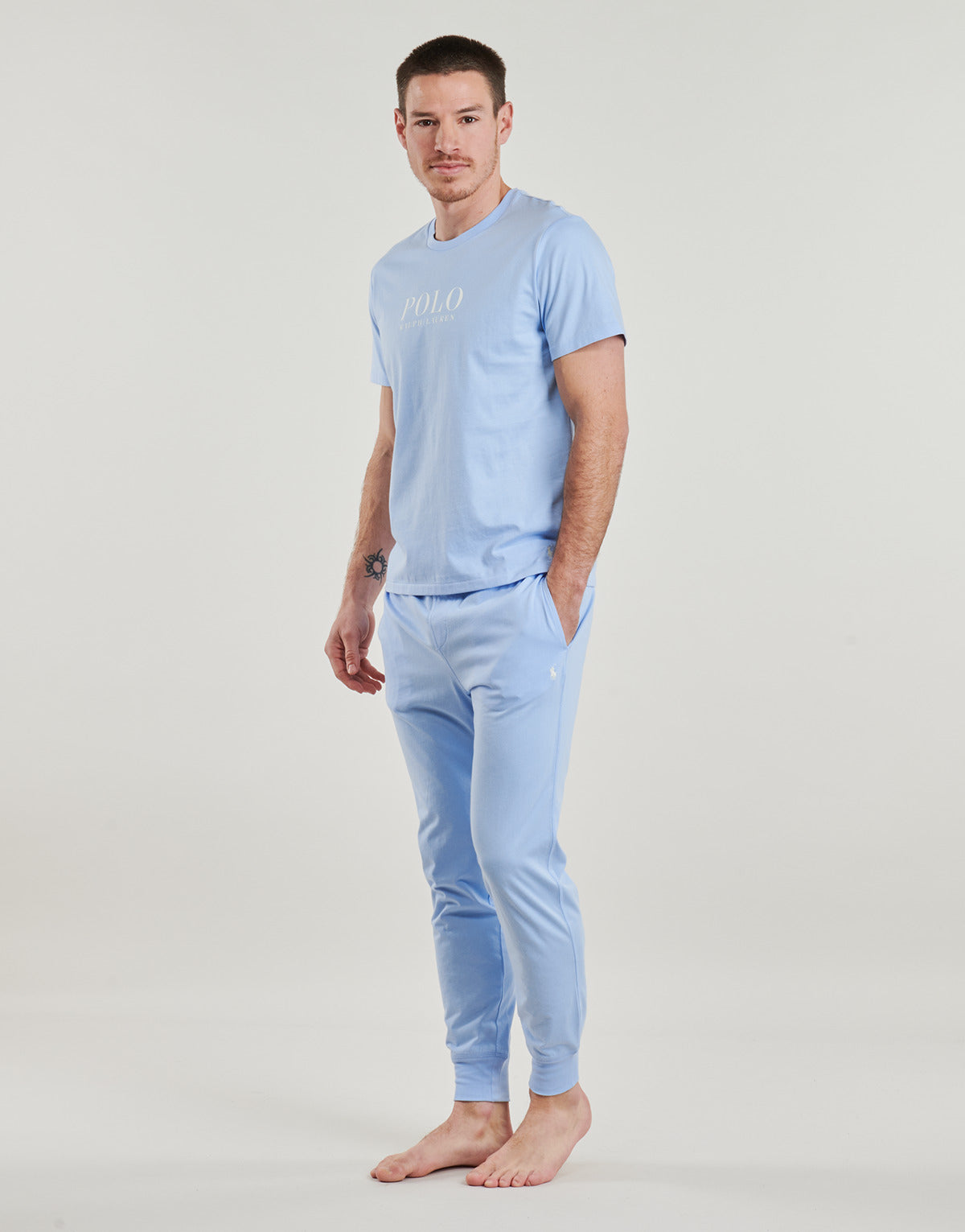 T-shirt Uomo Polo Ralph Lauren  S/S CREW SLEEP TOP  Blu