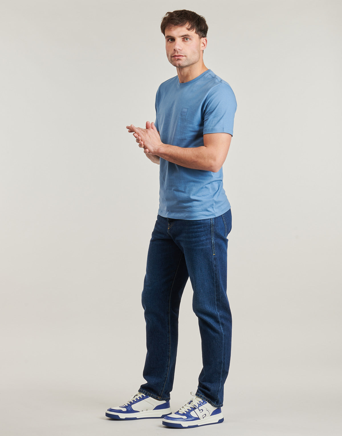 T-shirt Uomo BOSS  Tales  Blu