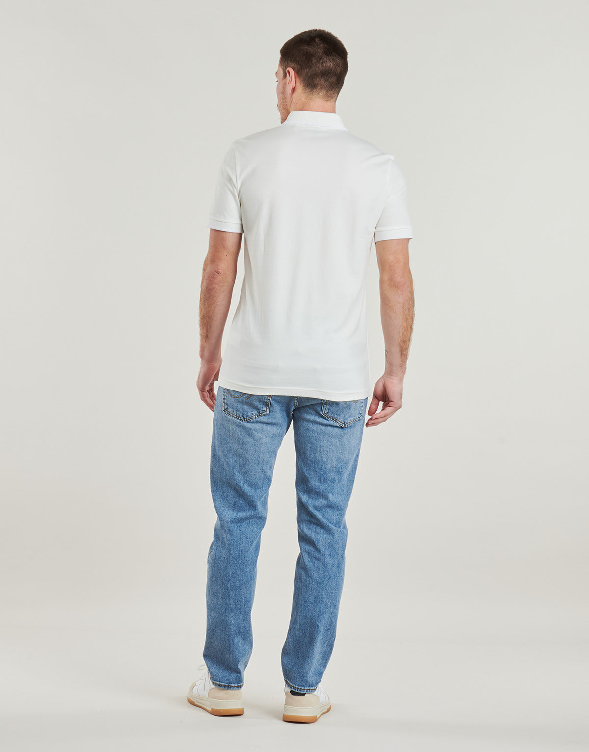 Polo Uomo BOSS  Passertip  Bianco