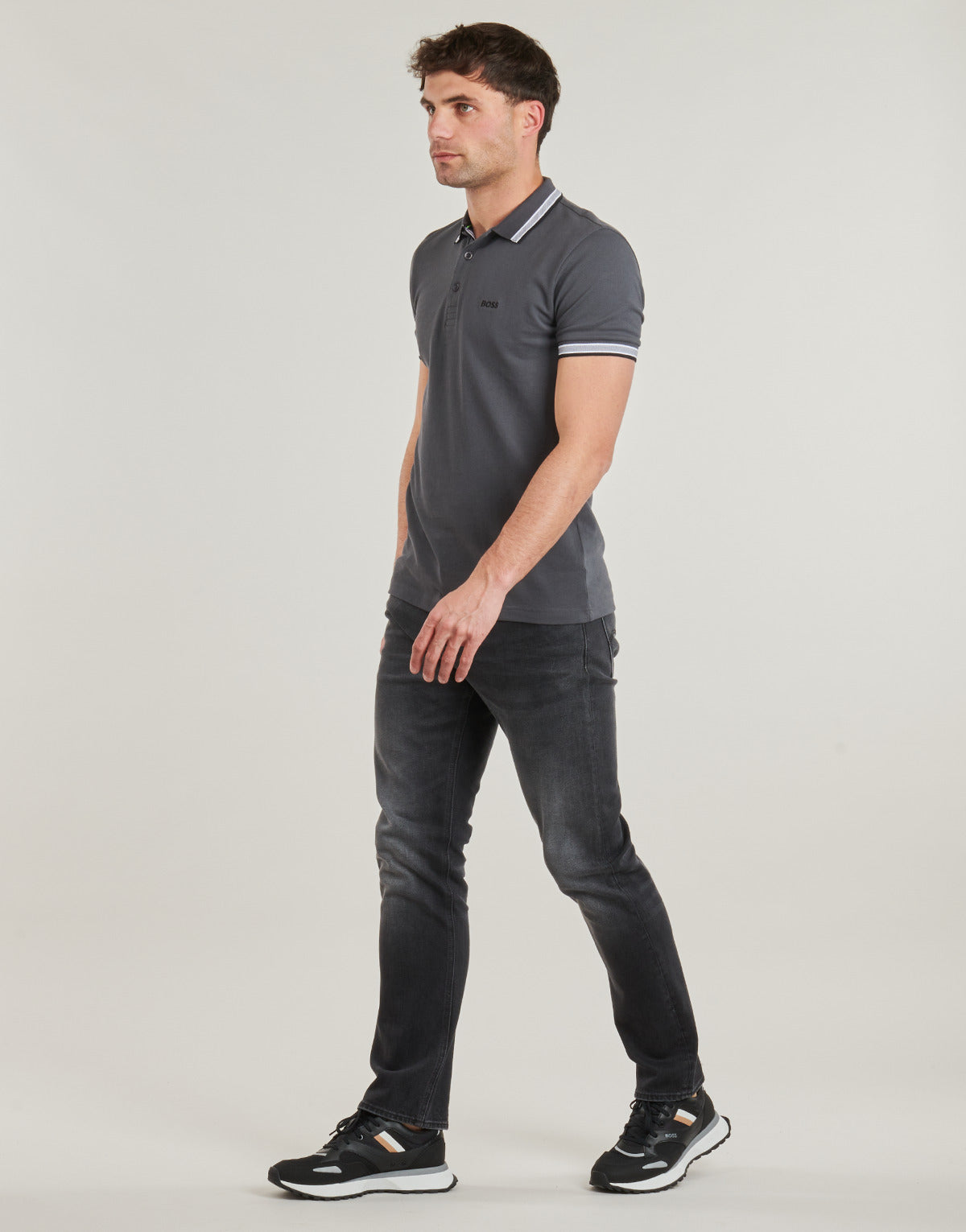 Polo Uomo BOSS  Paddy  Grigio