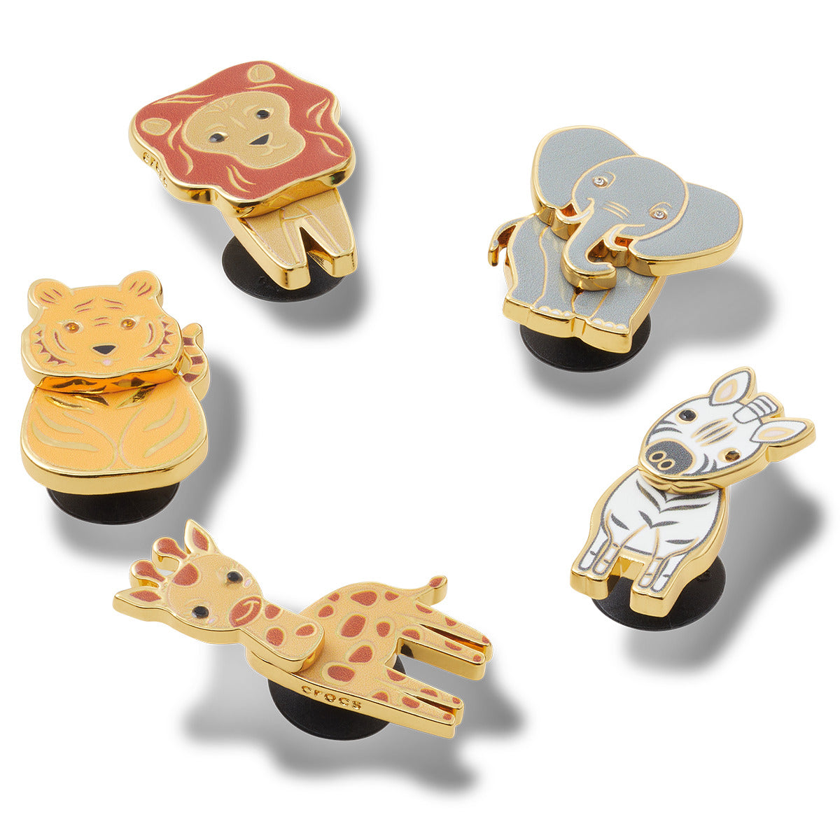 Accessori scarpe Uomo Crocs  JIBBITZ Enamel Safari 5 Pack  Multicolore