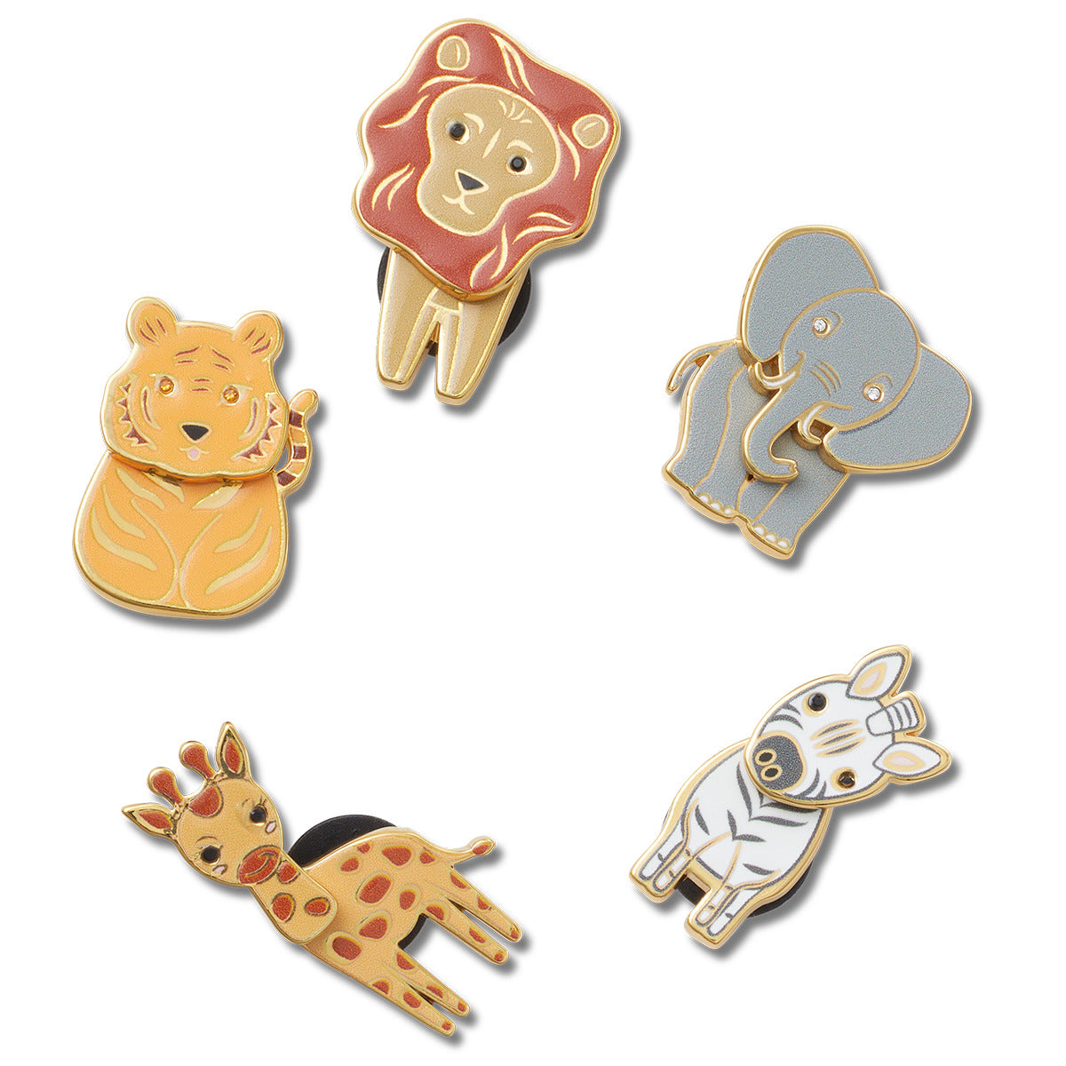 Accessori scarpe Uomo Crocs  JIBBITZ Enamel Safari 5 Pack  Multicolore