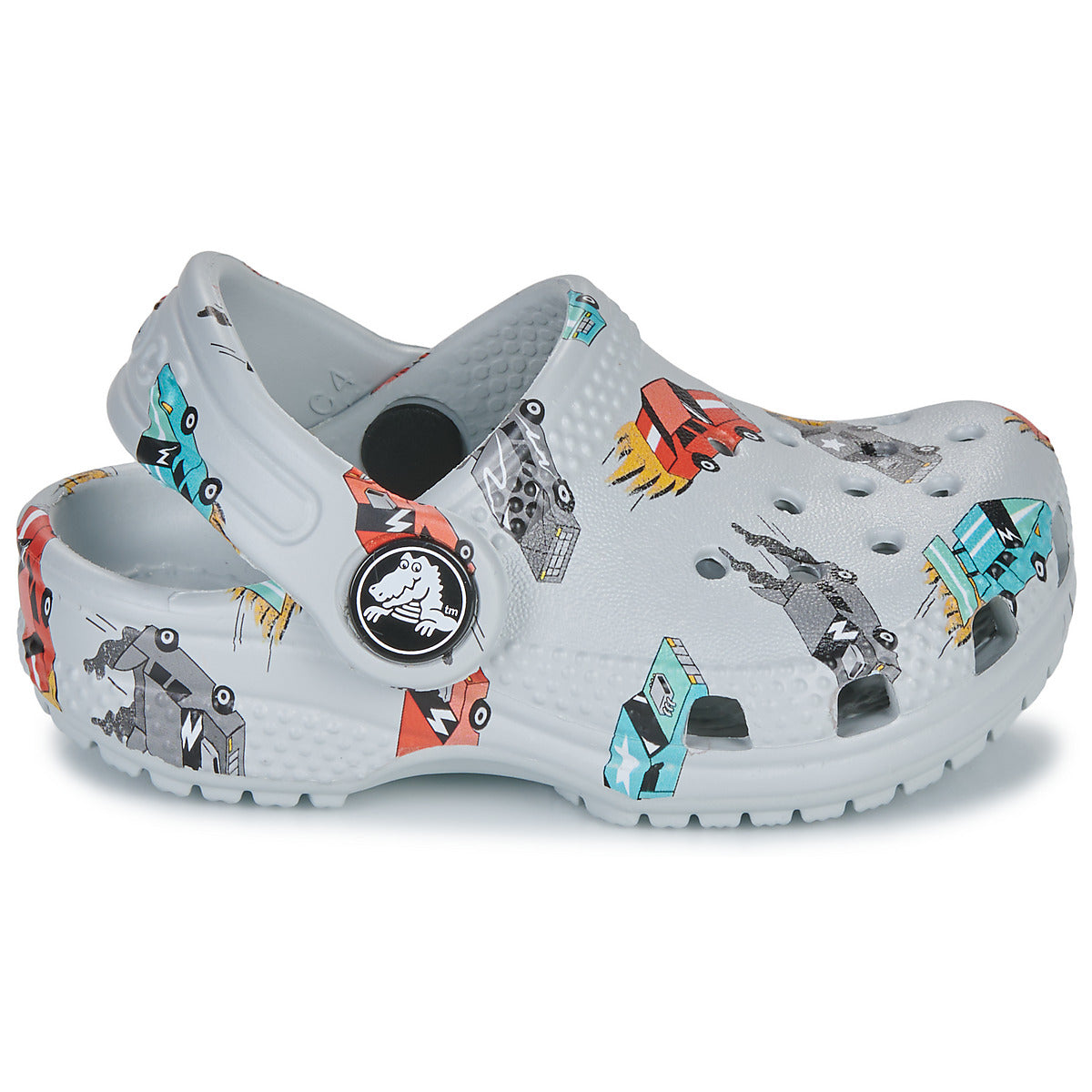Scarpe bambini ragazza Crocs  Classic Race Cars Graphic Cg T  Grigio
