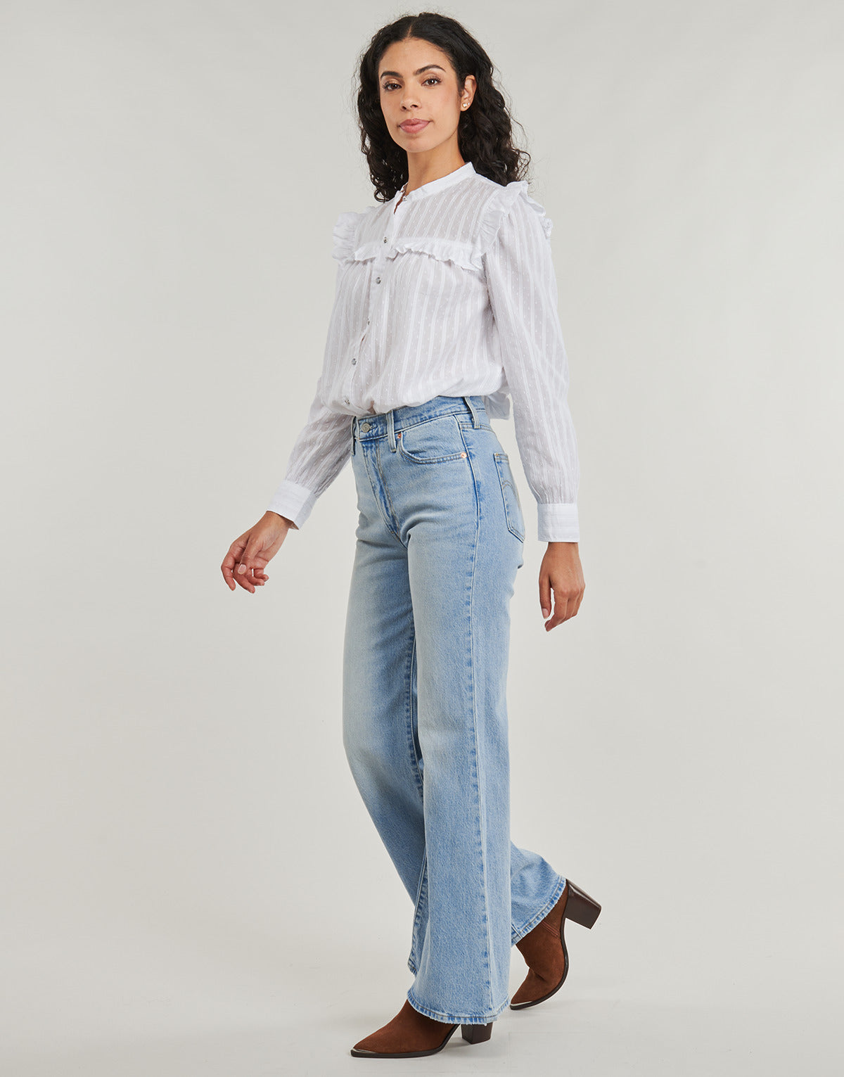 Jeans Flare Donna Levis RIBCAGE BELLS Blu