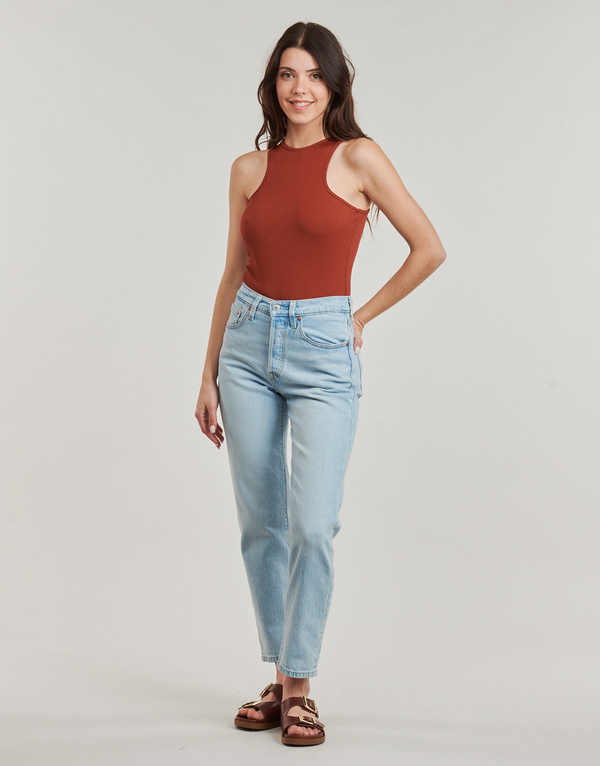 Jeans boyfriend Donna Levis  501® CROP  Blu