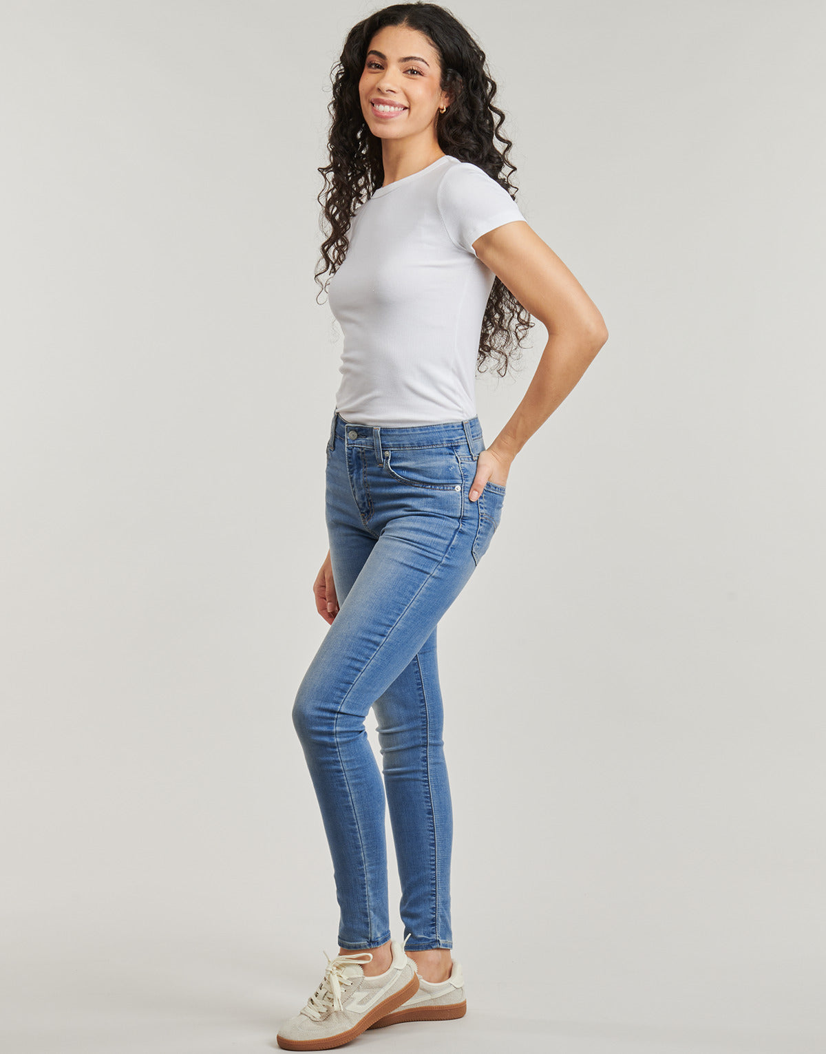 Jeans skynny Donna Levis  721 HIGH RISE SKINNY  Blu