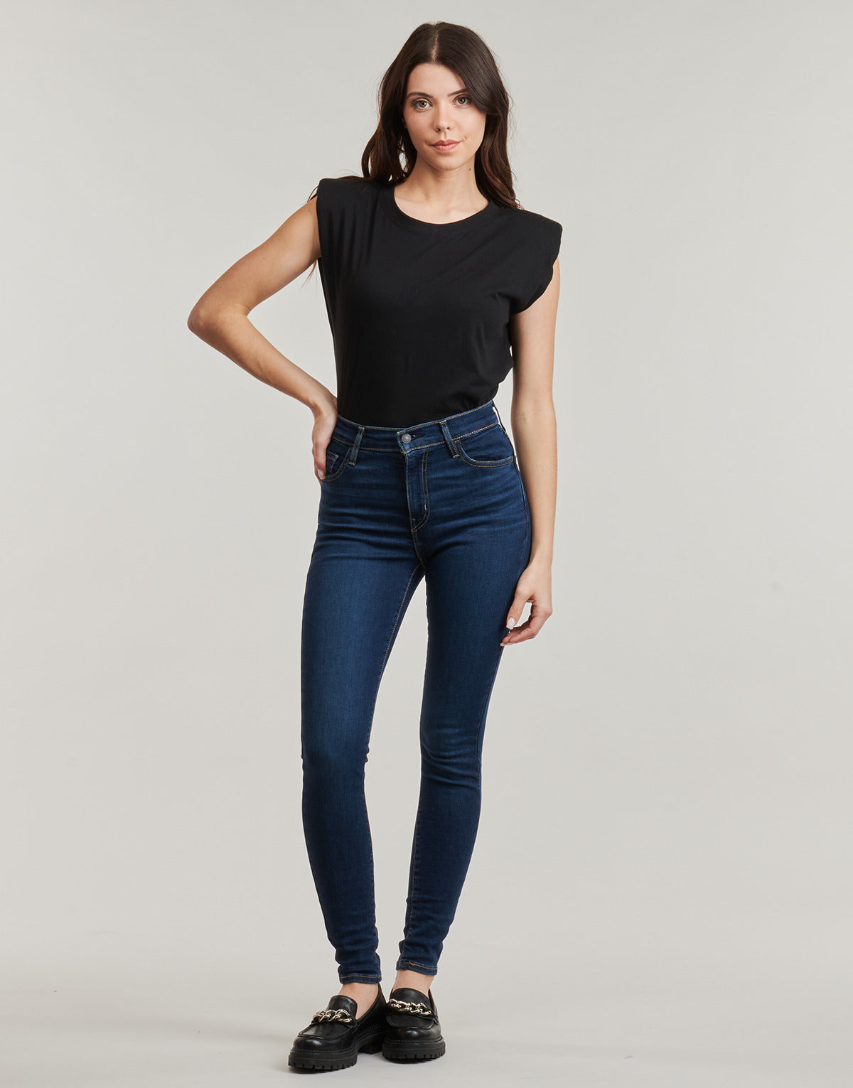 Jeans skynny Donna Levis  720 HIRISE SUPER SKINNY  Blu