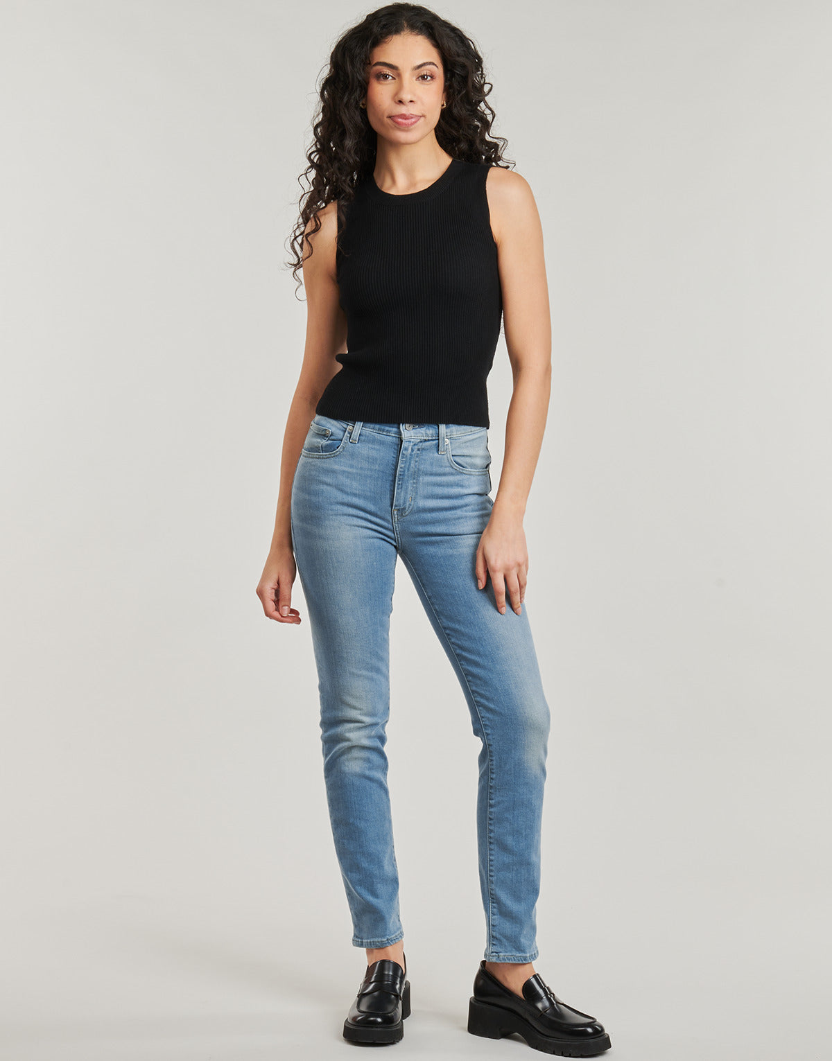 Jeans Donna Levis  724 HIGH RISE STRAIGHT  Blu