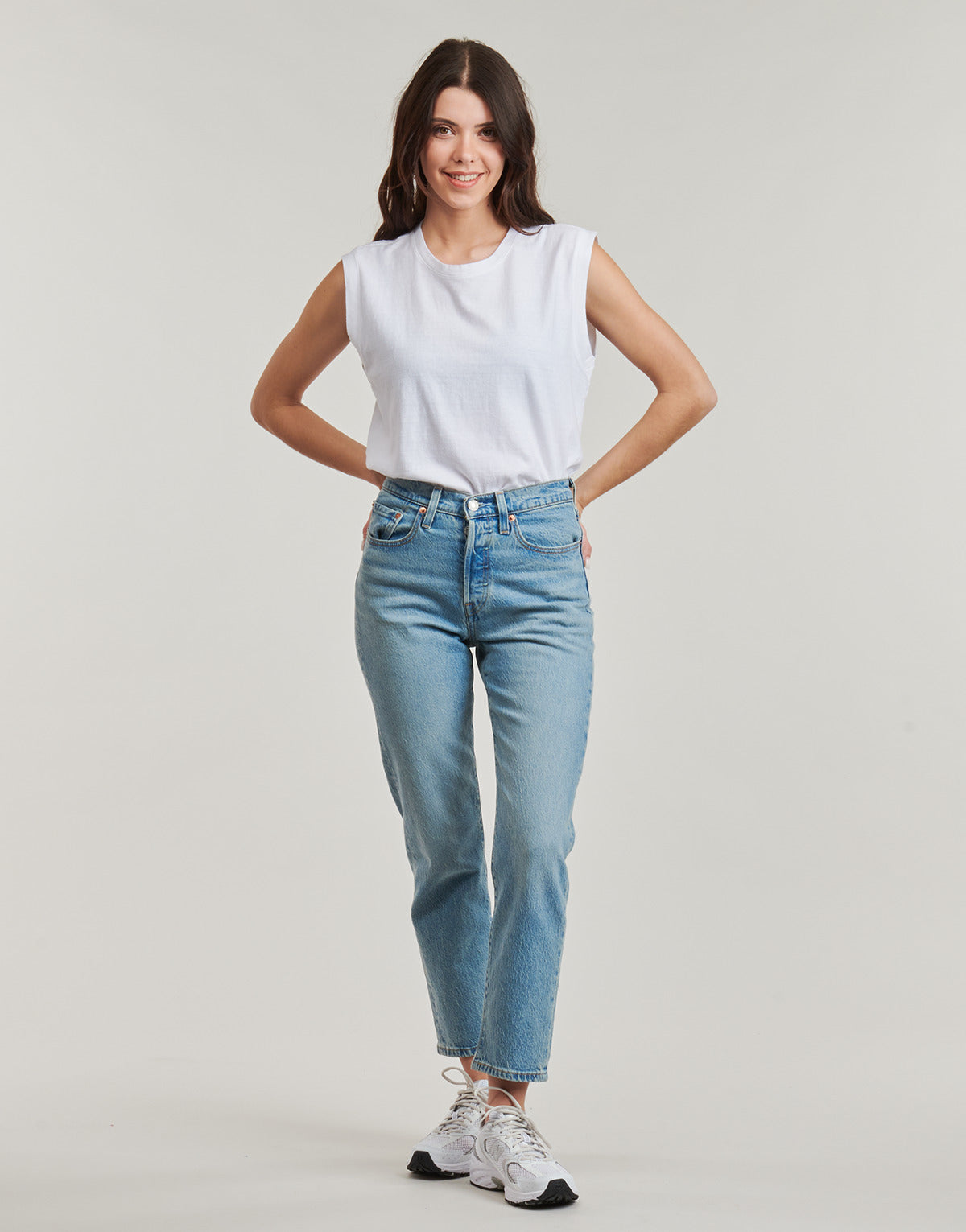 Jeans boyfriend Donna Levis  501® CROP  Blu