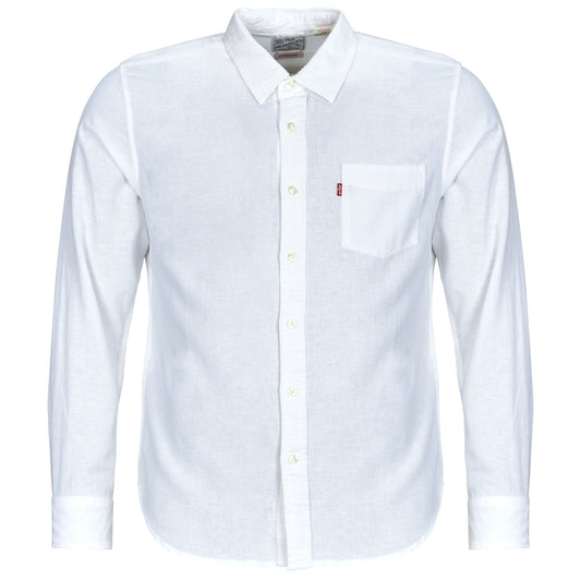 Camicia a maniche lunghe Uomo Levis SUNSET 1 POCKET STANDARD Bianco