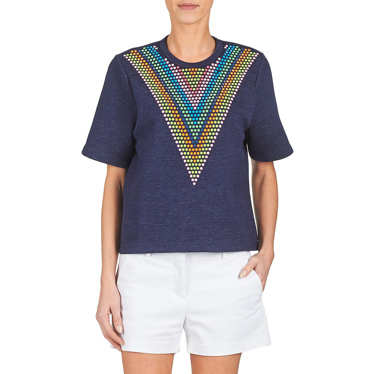 Felpa Donna Manoush DOUDOU STAR Blu