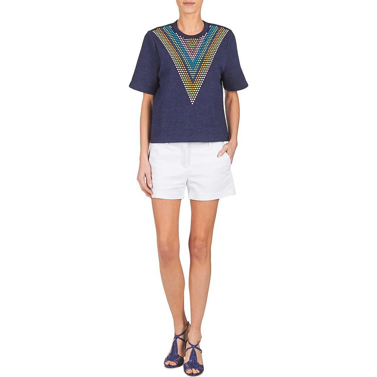 Felpa Donna Manoush DOUDOU STAR Blu