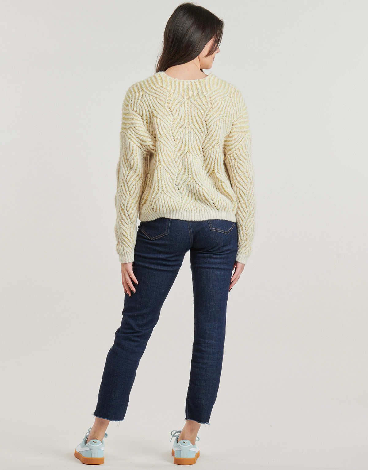 Maglione Donna Only  ONLELIN  Beige