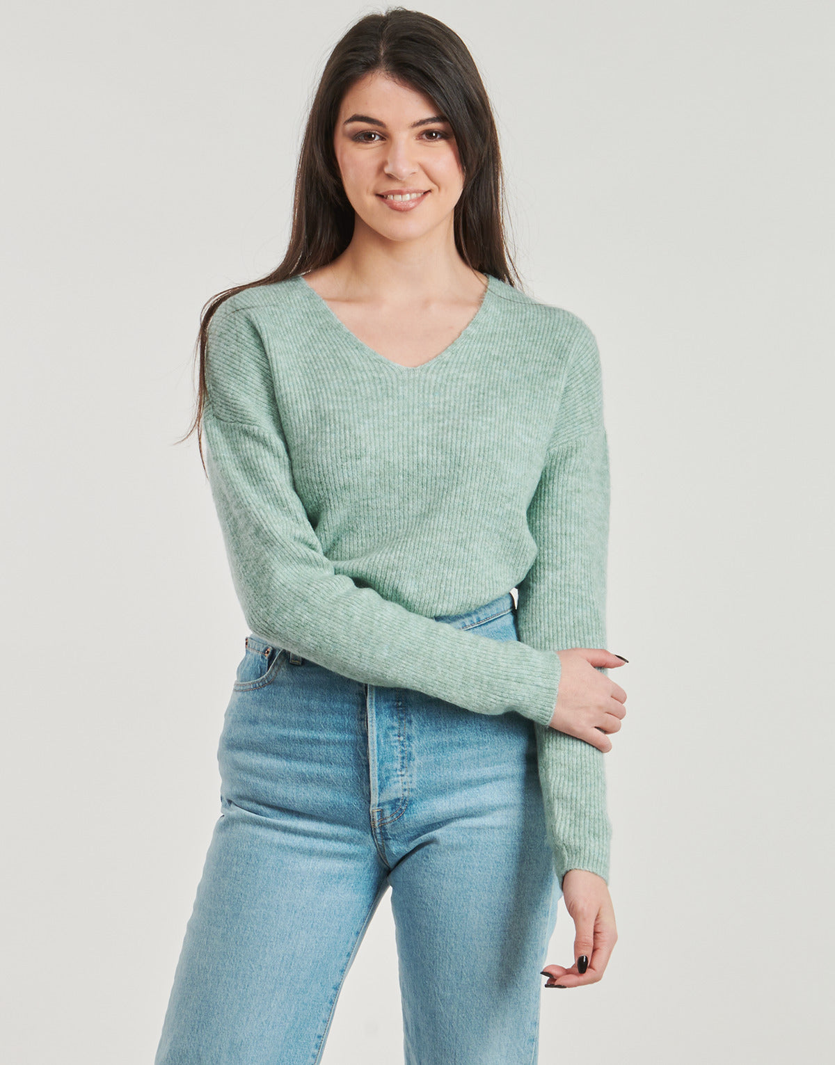 Maglione Donna Only ONLCAMILLA V-NECK Verde