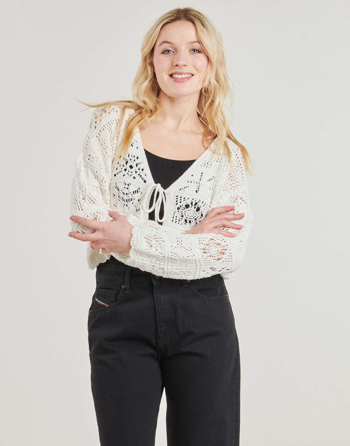 Gilet / Cardigan Donna Only ONLBEACH Bianco