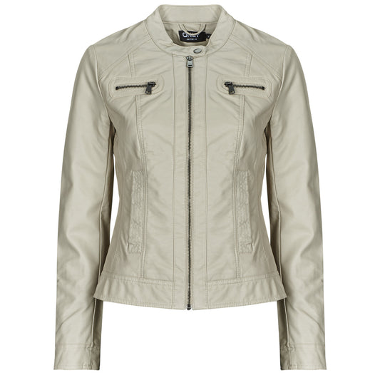 Giacca in pelle Donna Only ONLBANDIT Bianco