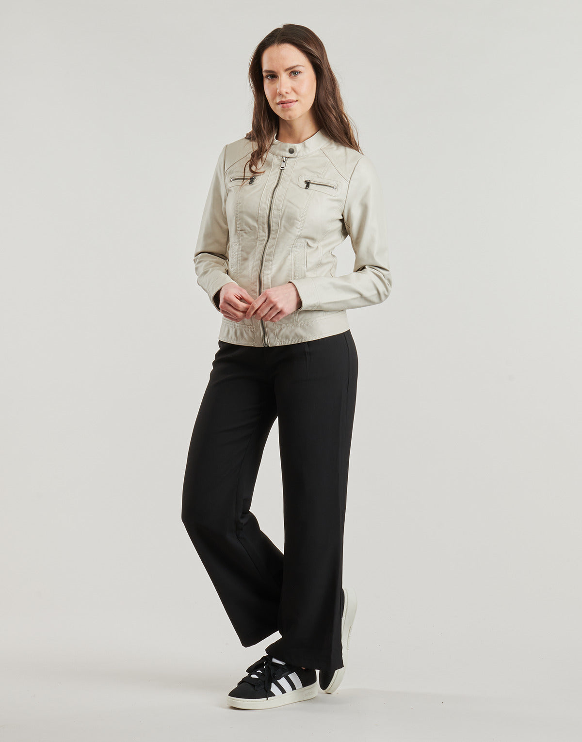 Giacca in pelle Donna Only ONLBANDIT Bianco