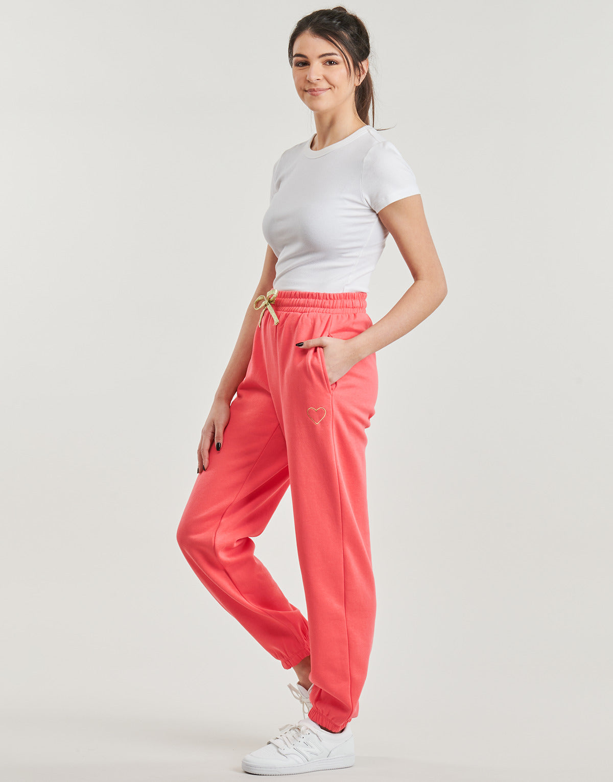 Pantaloni Sportivi Donna Only ONLNOOMI Rosa